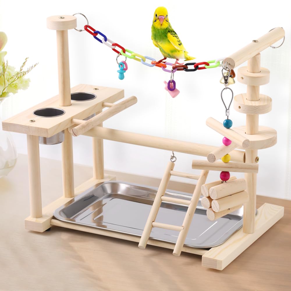 Amazon | iimono117 インコ 遊び場 [ 幅36㎝×高さ34㎝ 中型 ] 鳥